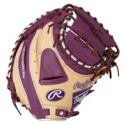 Rawlings Baseball Soft Glove Catchers Mitt HYPER TECH Purple Camel GR4FHTC2AF LH