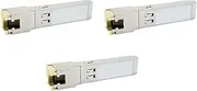 3X Gigabit RJ45 SFP Module 10/100/1000Mbps SFP Copper RJ45 SFP Transceiver Gigabit Ethernet Switch