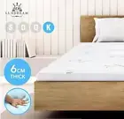 6CM King Cool Gel Foam Gel Memory Foam Mattress Topper Underlay Cover Protector