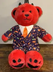 BUILD A BEAR Halloween Red Devil Bear With Candy Suit~16" Tall~New With Tag!!!!!