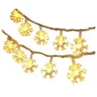 LED Snowflake String Light Outdoor for Christmas Garden Decor for Holiday6343