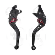 Black CNC Shorty Brake & Clutch Levers For Suzuki GSXR 1300 Busa Control Hand