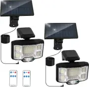 2x Solar Security Lights Outdoor LED PIR Motion Sensor Flood Garden Light