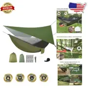 Lightweight Nylon Parachute Hammock Set with Mosquito Net & Tarp for Travel
