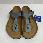 Birkenstock New w/ Box Gizeh Onyx Birko Flor Regular Width - Select Size
