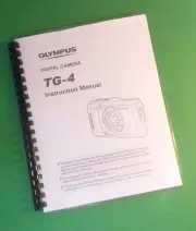 Owners Manual for Olympus TG-4 TG4 Camera 121 Pages W/Clear Covers!