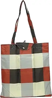 [RADLEY] London Women Girls Responsible Foldaway Shopper Shoulder Tote Bag Patchwork in Brown Rust Grey and Merlot, Brown