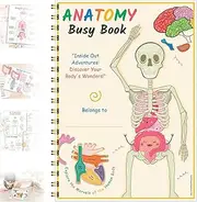 Human Body Anatomy Busy Book for Kids, Human Anato My Busy Books, New Montessori Human Body Model Preschool Learning Activities Books for Kids (1Set-Anatomy Book)