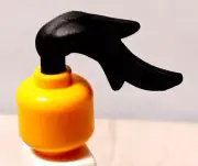 New LEGO Mohawk Hair Ponytail Top WARRIOR Samurai Soul Black Wig Straight