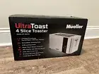 Mueller UltraToast 4-Slice Stainless Toaster, Wide Slots, LED Display