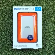 LaCie Rugged Mini 4TB USB 3.0 External Portable Hard Drive with USB-C Cable