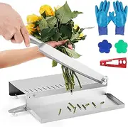 YUCHENGTECH Flower Stem Cutter Stainless Steel Floral Stem Cutter with 14-Inch Blade for Cutting Floral Bunches and Bouquet Stems for Florists or Garden Use