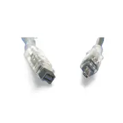 15ft 1394b FireWire 800/400 Cable 9 Pin to 4 Pin Long Tether - Silver