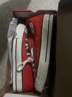 Size 9 New - Converse Chuck Taylor All Star Canvas High Top Red