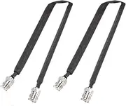 UCCKEYI 2 Pieces Door/Window Pass Through Flat Coaxial Cable SO239 UHF Female to UHF Female