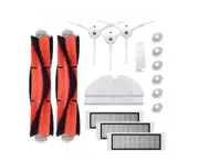 17-PACK for S50 Main Brush Filter Side Brush Mop Accessories - White 1 set