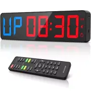 Gym Timer 15"Large LED Display Wall Clock | Gym Interval Workout | Count Down...