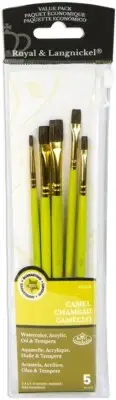 Sable Value Pack Brush Set 5/Pkg