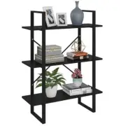 NNEVL Book Cabinet Black 80x30x105 cm Chipboard