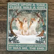 Mouse Pad Once Upon a Time There was a Girl who Really Loved Borzois Dogs