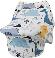 Vaguelly Cotton Nursing for Breastfeeding 4-in-1 Stroller Cover Baby Chair Shield Lactation Muslin Privacy Cloak Outdoor Windproof Sunscreen Comfortable Touch
