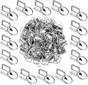 1 Inch Key Fob Hardware Key Chain Fob Wristlet Hardware with Key Ring for Lanyard (50 Pieces)