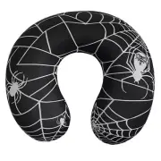Devil Fashion Black & White Gothic U-shaped Skeleton Pattern Travel Neck Pillow