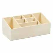 Urban Crafter Plywood 7 Compartment Desk Caddy 25.5x12.5x10cm