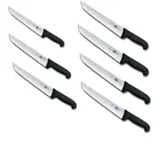 [Victorinox] Straight Back Blade Butcher Knife w/ Fibrox (Black) - 26cm