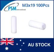 M3 X 19 PSM SPACER ROUND FEMALE / FEMALE ACETAL SPA04ACM319MM 100PCS