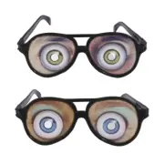 Halloween Trick Toy Funny Glasses Prank Disguises Eyeglass Fool Day Accessory