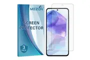 [Set of 3] Samsung Galaxy A35 5G Anti-Glare Matte Screen Protector Film by MEZON Case Friendly, Shock Absorption (Galaxy A35 5G, Matte)