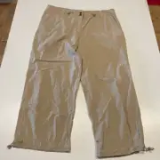 Ladies size 16 Double button crop pants walnut colour Target NEW 7086