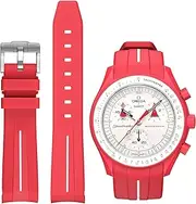 [BONACE] Strap for Omega x Swatch MoonSwatch/Rolex Watch 20 mm, Soft Rubber Omega X Swatch Moonswatch Speedmaster Replacement Strap, Curved Seamless Moonswatch Swatch Strap for Men and Women