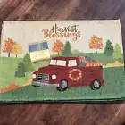 Home Collection Set of 4 Tapestry Cotton Blend Placemats Harvest Blessings”