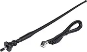 5 Auto Radio Antenna,Aluminium Alloy Vehicle Replacement Antenna | DC12-24V Radio Antenna Low Noise Antenna Replacement Internal Copper Coil Signal Enhancement for