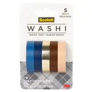 Scotch Washi Tape [5-Pack]: 5-pack (Earth Design)