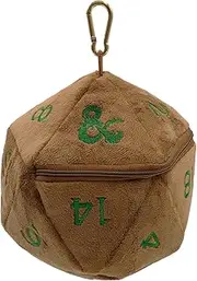 Ultra Pro D20 Plush Dice Bag for Dungeons & Dragons, Feywild Copper and Green