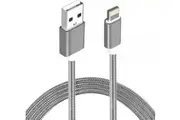 Astrotek USB Lightning Charger Grey/White 2m [AT-USBLIGHTNINGW-2M]