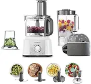 Kenwood MultiPro Express Food Processor FDP65.740WH, Includes 1.5L Blender Bowl and 3L Food Mixer Bowl, Multi Mill, 2 Speeds Plus Pulse Function, 1000W, White