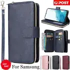 For Samsung Galaxy S25 S24 S23 S22 S21 Ultra Plus Case Wallet Leather Zip Cover