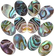 [KONTONTY] Diy Jewelry Material Abalone Shell Cabochons Beads 10x14mm Flat Base Earrings Necklaces Charms