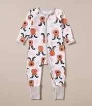 NWT Bonds Baby Zippy Wondersuit Christmas White Joyful Reindeer Rudolph 00/3-6