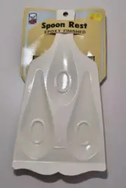 Vintage Metal Enamel Finish Spoon Rest NIP 1970s In Original Packaging