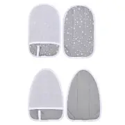 2x Ironing Gloves Portable Mini Steam Ironing Board for Cuffs Collar Sleeves