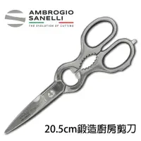 在飛比找momo購物網優惠-【SANELLI AMBROGIO 山里尼】鍛造廚房剪刀20