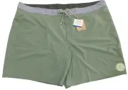Men's Patagonia Hydropeak Boardshorts 18in Peak Protector: Hemlock Green Size 44