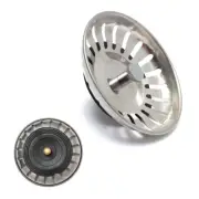 2PC 80mm Replacement Sink Drain Plug Waste Basin Filter Strainer Drainer Kitchen