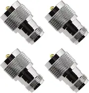 4X N Female to UHF PL259 Male RF Coaxial Adapters for Wireless LAN Devices