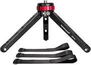 Koolehaoda Tabletop Metal Tripod with 1/4 and 3/8 Screw Mount and Function Leg Design,Max Load 66lbs,for DSLR Camera,Monopods (MT-01)